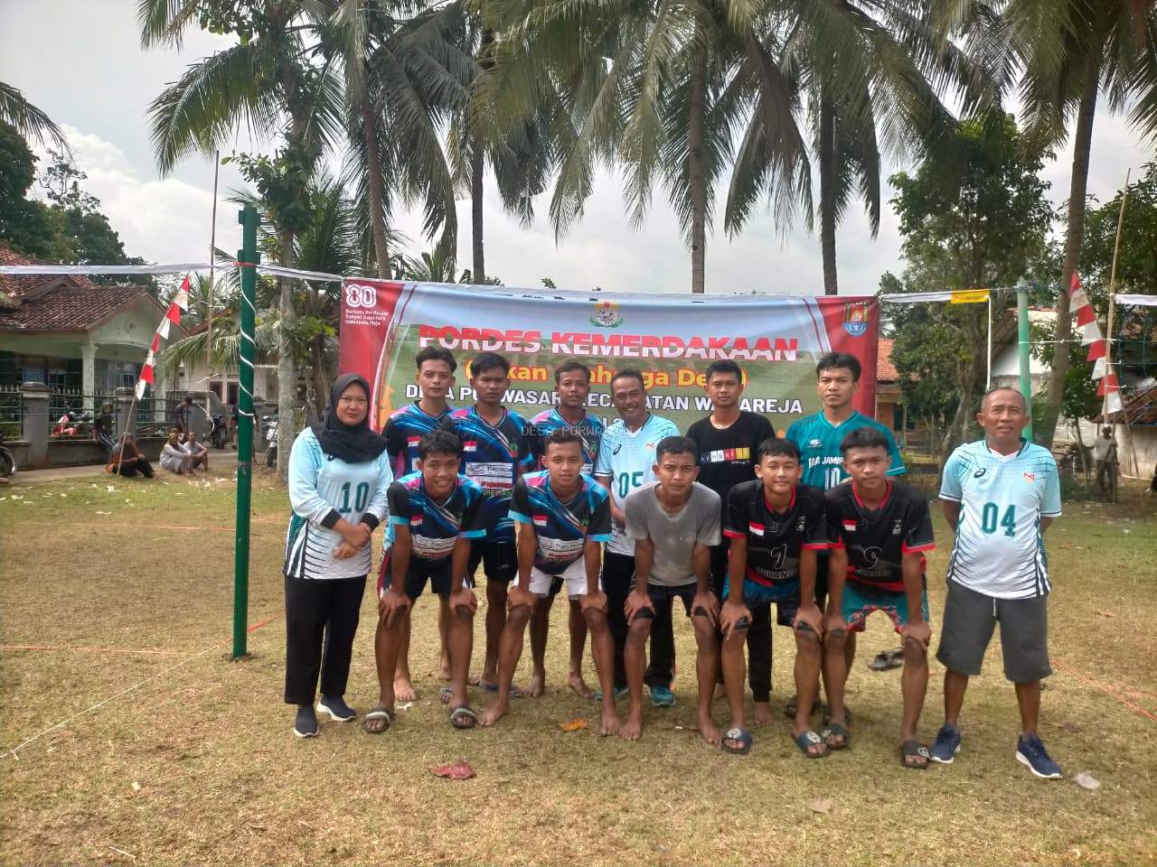 Meriah! Lomba Voli Plastik Desa Purwasari Semarakkan HUT RI ke-80